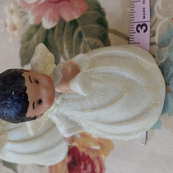 Angelic Holiday Ceramic Bells Set of Two Angels 3.5" Tall - Picture 15 of 16